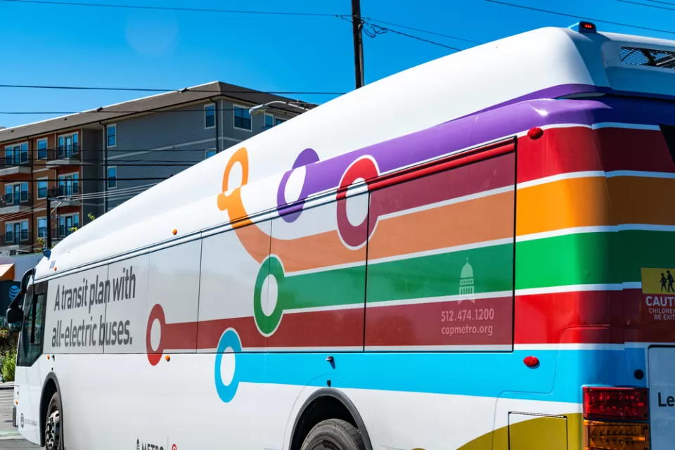 Electric bus in Austin, Texas